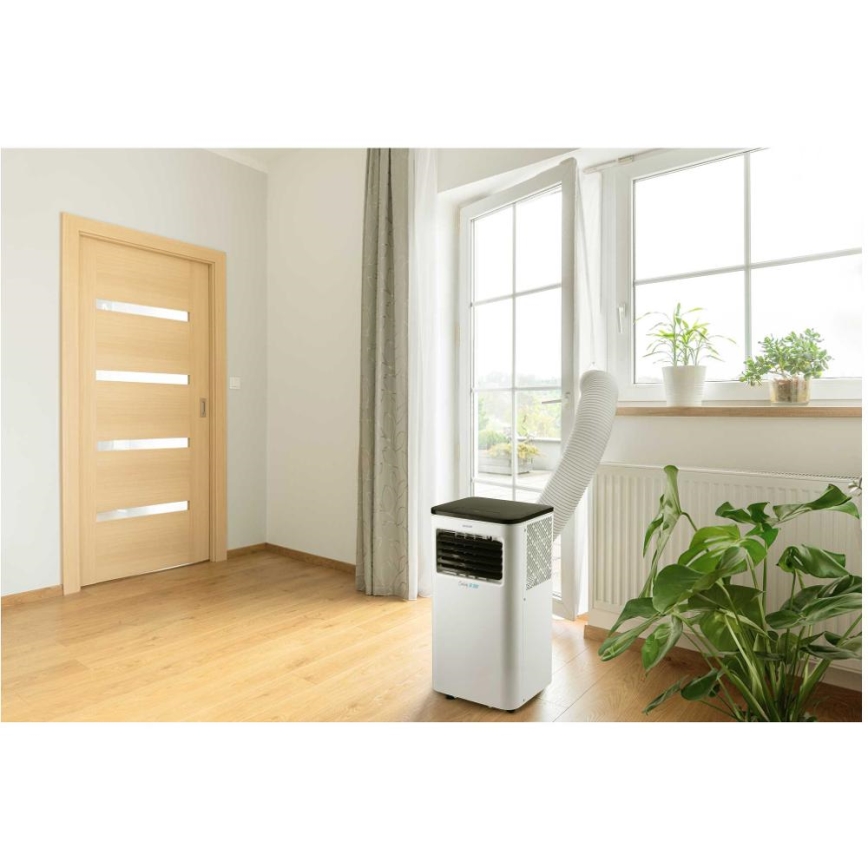 Sencor - Aire acondicionado móvil inteligente 3en1 con accesorios completos 1050W/230V 10000 BTU Wi-Fi + control remoto
