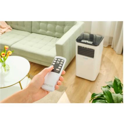 Sencor - Aire acondicionado móvil inteligente 3en1 con accesorios completos 1050W/230V 10000 BTU Wi-Fi + control remoto