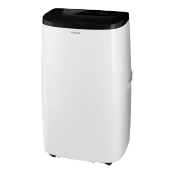 Sencor - Aire acondicionado móvil inteligente 4 en 1 incluye accesorios completos 1700W/230V 12000 BTU Wi-Fi blanco + mando a distancia