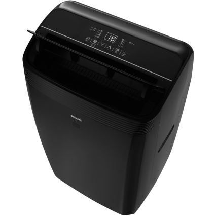Sencor - Aire acondicionado móvil inteligente 4 en 1 con accesorios completos 900W/230V 9000 BTU Wi-Fi negro + mando a distancia
