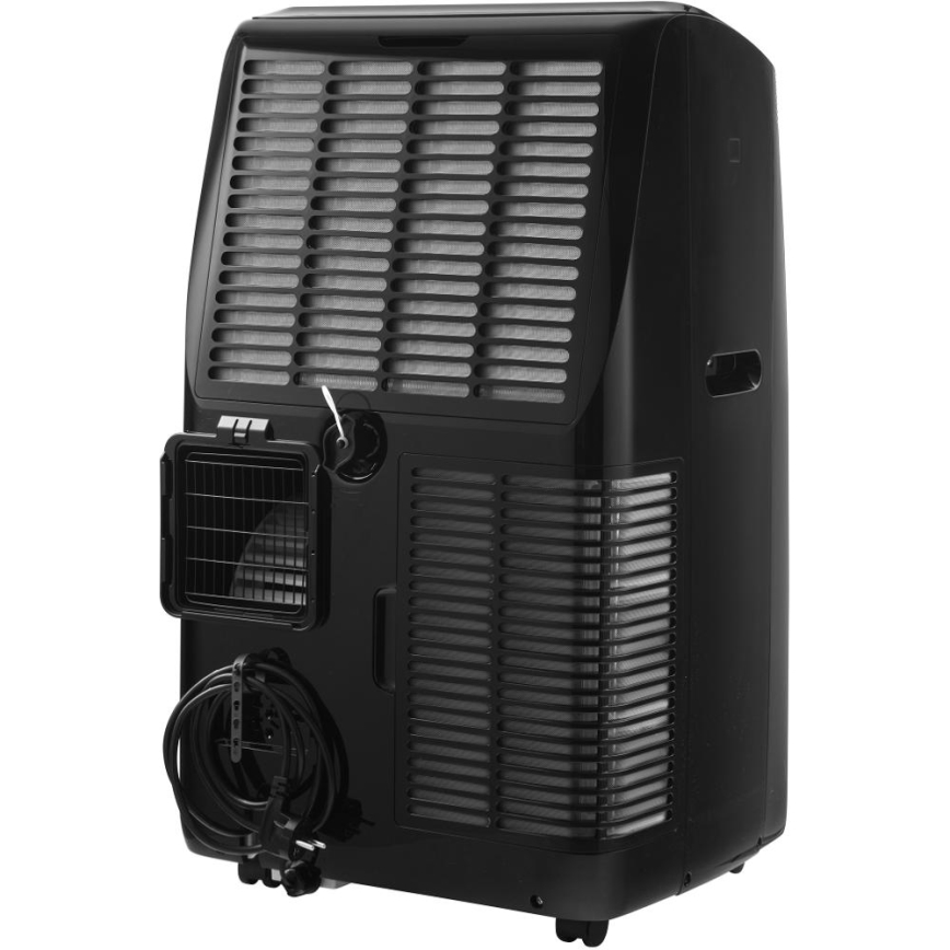 Sencor - Aire acondicionado móvil inteligente 4 en 1 con accesorios completos 900W/230V 9000 BTU Wi-Fi negro + mando a distancia
