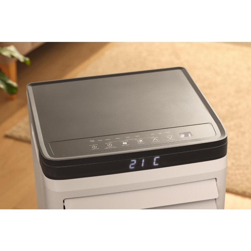 Sencor - Aire acondicionado portátil inteligente 3 en 1 con todos los accesorios incluidos 1020W/230V 10000 BTU Wi-Fi blanco + mando a distancia
