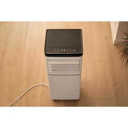 Sencor - Aire acondicionado portátil inteligente 3 en 1 con todos los accesorios incluidos 760W/230V 7000 BTU Wi-Fi blanco + mando a distancia