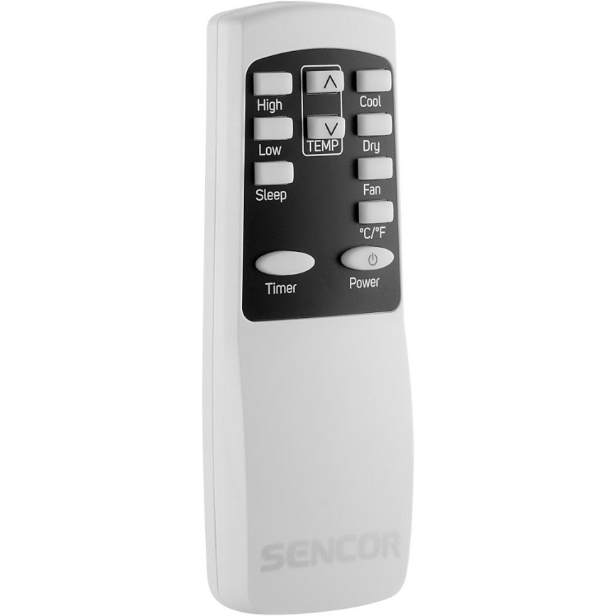 Sencor - Aire acondicionado portátil inteligente 3 en 1 incluye kit completo de accesorios 760W/230V 7000 BTU Wi-Fi + mando a distancia