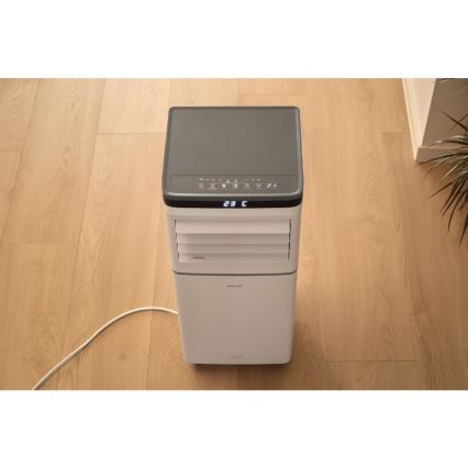 Sencor - Aire acondicionado móvil inteligente 3 en 1 con kit completo de accesorios 815W/230V 8000 BTU Wi-Fi blanco + mando a distancia