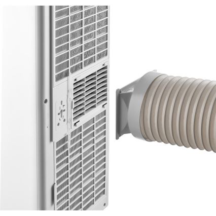 Sencor - Aire acondicionado móvil inteligente 3 en 1 con kit completo de accesorios 815W/230V 8000 BTU Wi-Fi blanco + mando a distancia