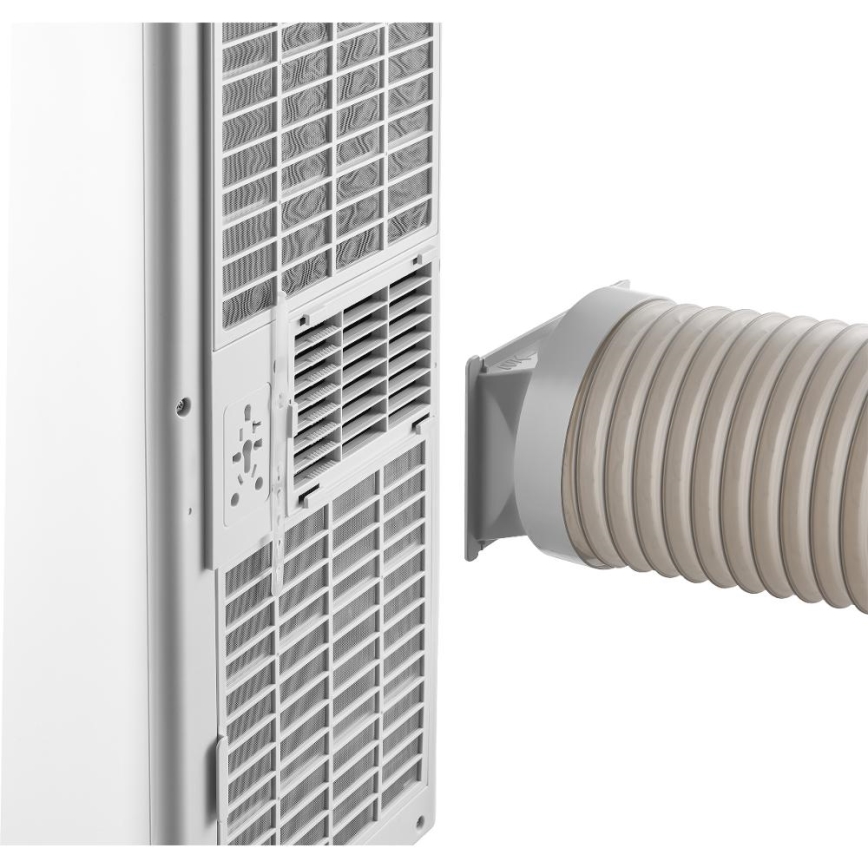 Sencor - Aire acondicionado móvil inteligente 3 en 1 con kit completo de accesorios 815W/230V 8000 BTU Wi-Fi blanco + mando a distancia