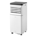 Sencor - Aire acondicionado portátil inteligente 3 en 1 con todos los accesorios incluidos 760W/230V 7000 BTU Wi-Fi blanco + mando a distancia