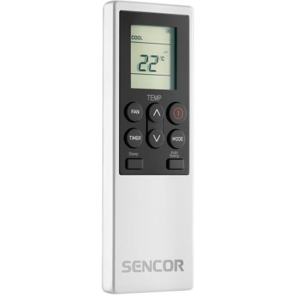 Sencor - Aire acondicionado móvil inteligente 4 en 1 incluye accesorios completos 1700W/230V 12000 BTU Wi-Fi blanco + mando a distancia