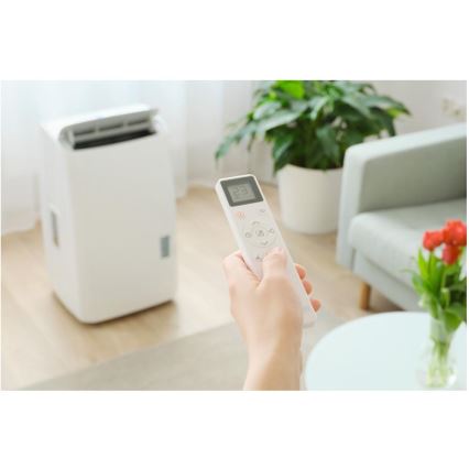 Sencor - Aire acondicionado portátil inteligente 5 en 1 con kit completo de accesorios 733W/230V 9000 BTU Wi-Fi blanco + mando a distancia