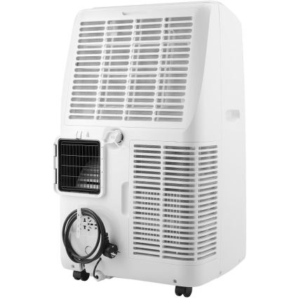 Sencor - Aire acondicionado portátil inteligente 5 en 1 con kit completo de accesorios 733W/230V 9000 BTU Wi-Fi blanco + mando a distancia