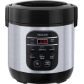 Sencor - Arrocera multifunción 350 W/230 V 0,6 l acero inoxidable/negra