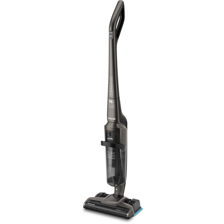 Sencor- Aspirador de varilla con cepillo giratorio eléctrico y mopa 150W/36V 2150 mAh