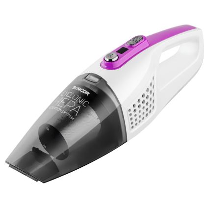 Sencor - Aspirador en barra con cepillo eléctrico giratorio 2en1 110W/14,8V 2200 mAh blanco