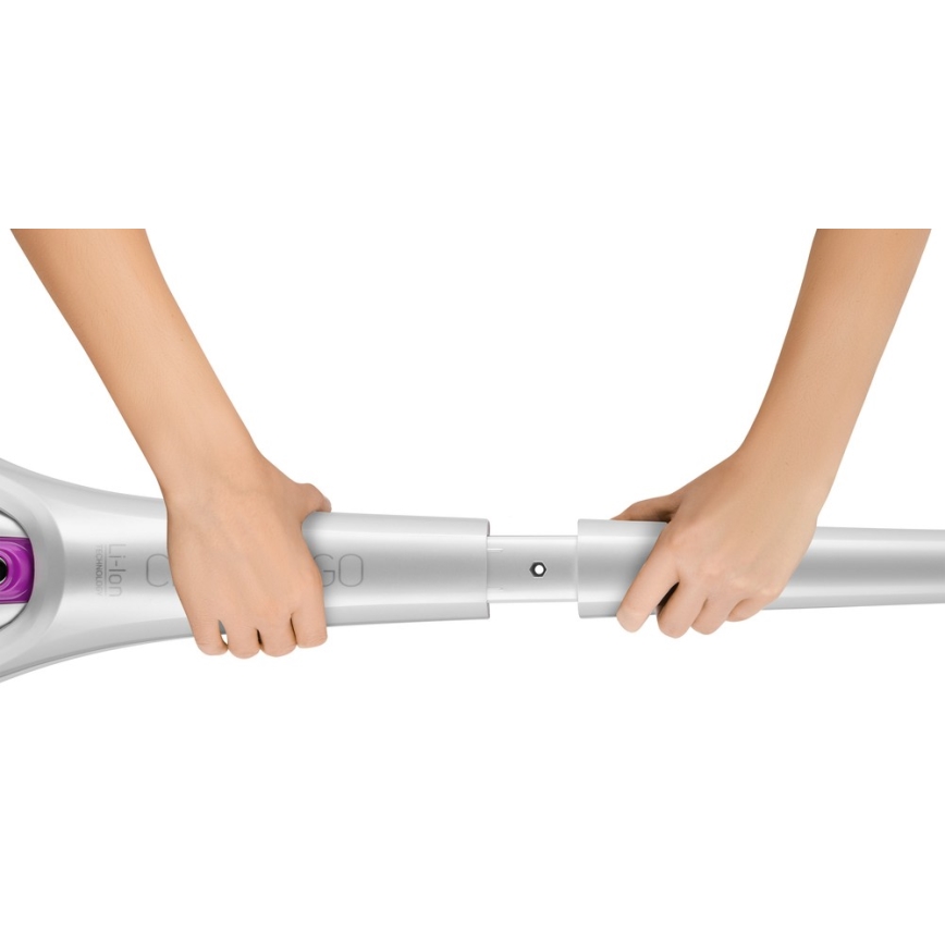 Sencor - Aspirador en barra con cepillo eléctrico giratorio 2en1 110W/14,8V 2200 mAh blanco