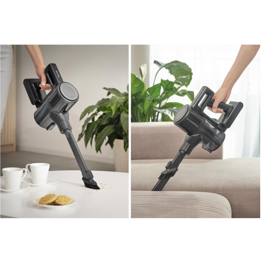 Sencor - Aspirador escoba inalámbrico 2 en 1 200 W/2600 mAh negro