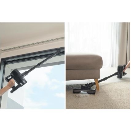 Sencor - Aspirador escoba inalámbrico 2 en 1 200 W/2600 mAh negro