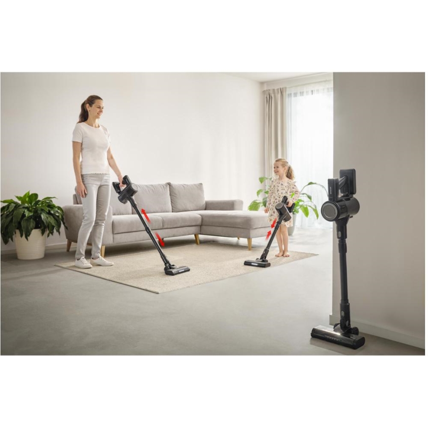Sencor - Aspirador escoba inalámbrico 2 en 1 200 W/2600 mAh negro