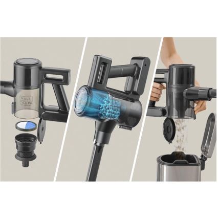 Sencor - Aspirador escoba inalámbrico 2 en 1 200 W/2600 mAh negro