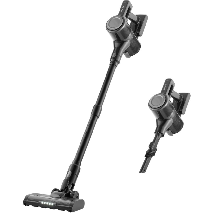 Sencor - Aspirador escoba inalámbrico 2 en 1 200 W/2600 mAh negro