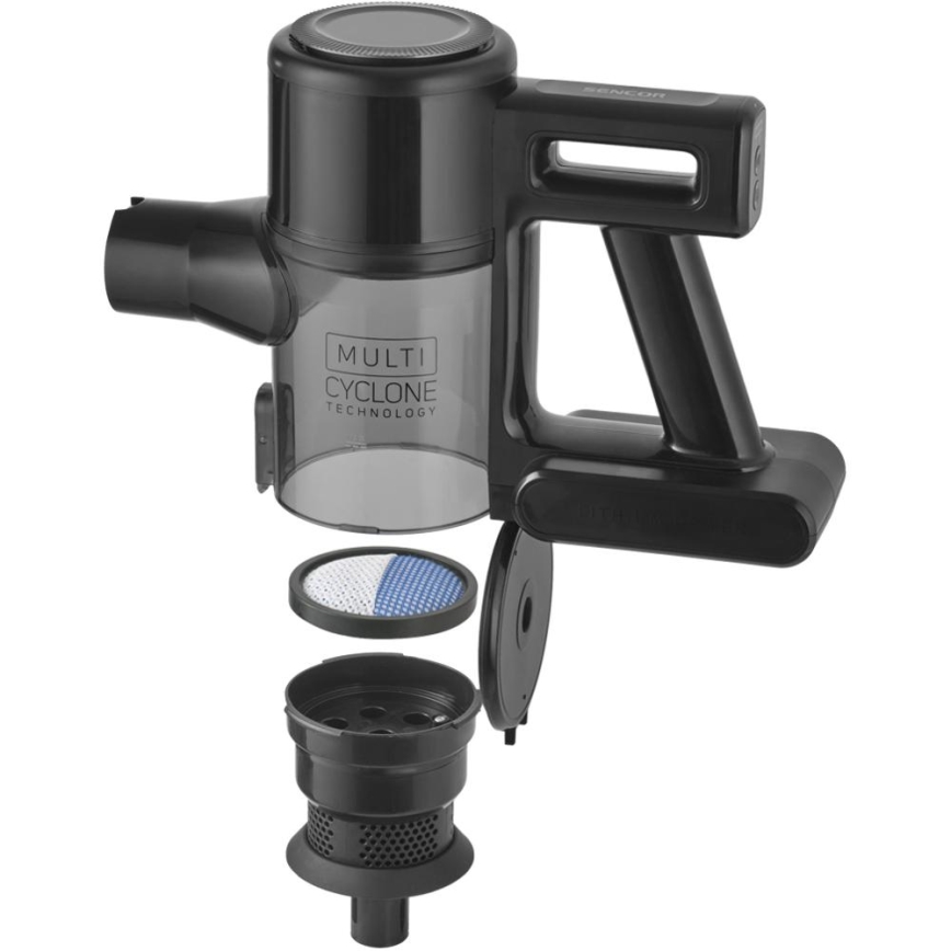 Sencor - Aspirador escoba inalámbrico 2 en 1 200 W/2600 mAh negro