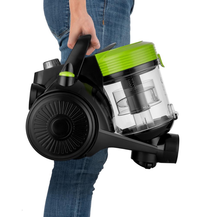 Sencor - Aspirador sin bolsa 2 l 700W/230V negro/verde