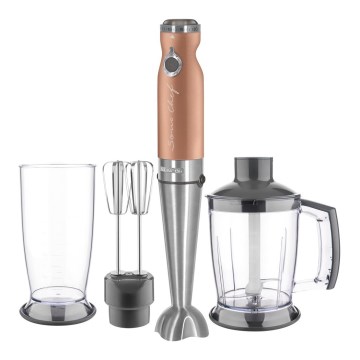 Sencor - Batidora de mano 4en1 1200W/230V acero inoxidable/cobre