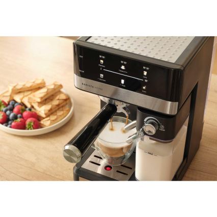 Sencor - Cafetera espresso de palanca 1350W/230V negro/cromo mate