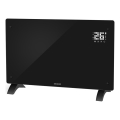 Sencor - Calefactor convector eléctrico inteligente 2000W/230V IP24 Wi-Fi negro + mando a distancia