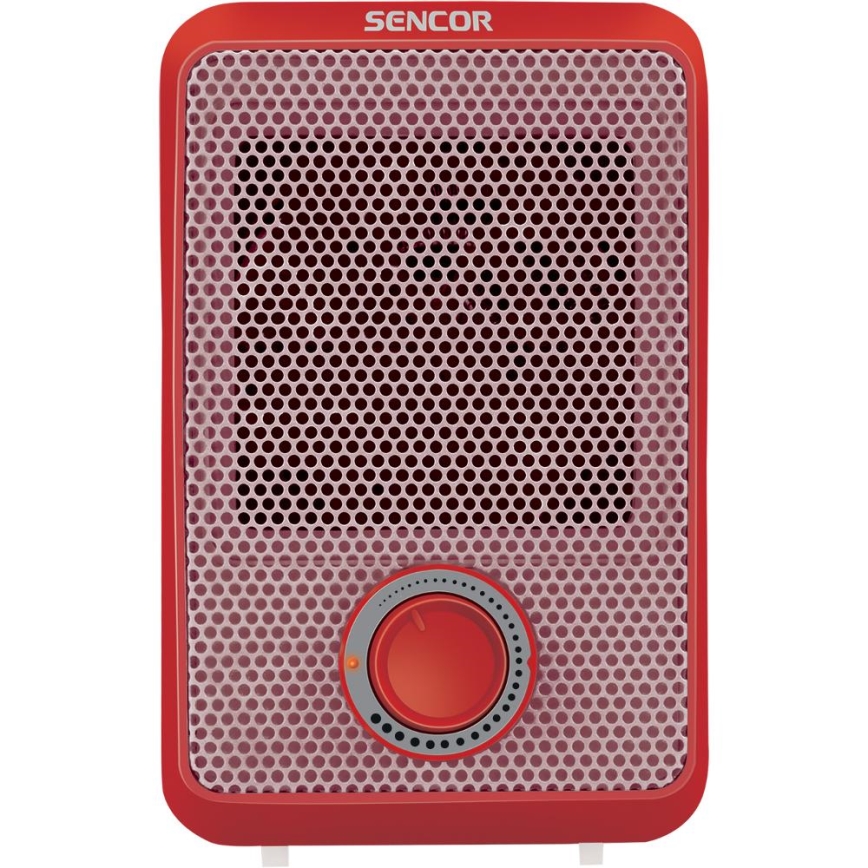 Sencor - Calefactor de aire caliente 600W/230V rojo/blanco