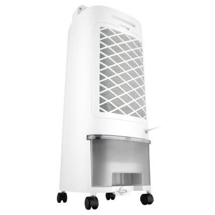 Sencor - Enfriador de aire portátil con pantalla LED 3 en 1 45W/230V blanco + mando a distancia