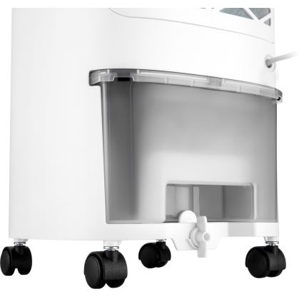Sencor - Enfriador de aire portátil con pantalla LED 3 en 1 45W/230V blanco + mando a distancia