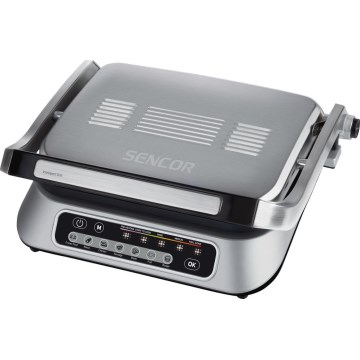 Sencor - Grill de contacto 2100W/230V cromo mate