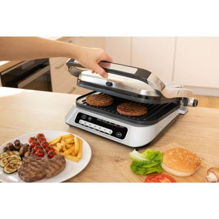 Sencor - Grill de contacto 2100W/230V cromo mate
