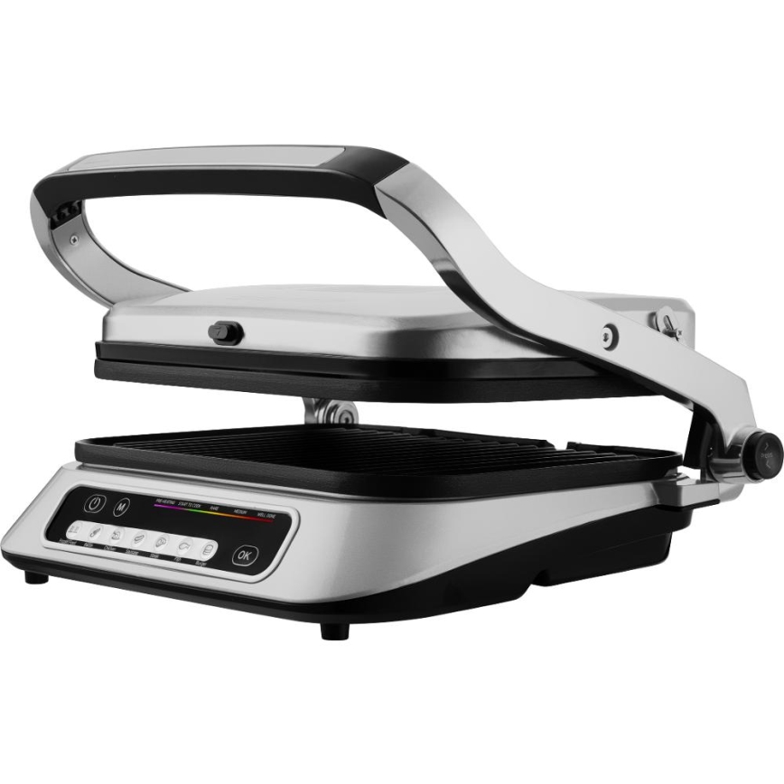 Sencor - Grill de contacto 2100W/230V cromo mate