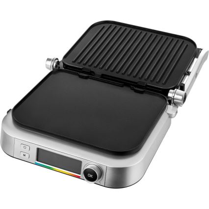Sencor - Grill de contacto 2100W/230V cromo mate