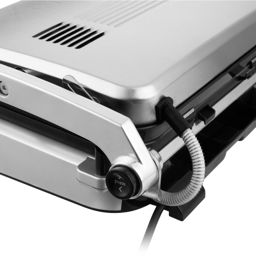 Sencor - Grill de contacto 2100W/230V cromo mate