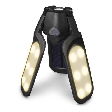 Sencor - Linterna de camping recargable con panel solar LED/3W/1600 mAh IPX4