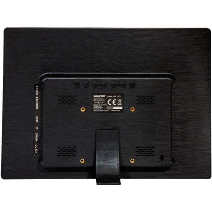 Sencor - Marco digital para fotos de 13,3 con altavoz 230V antracita + mando a distancia