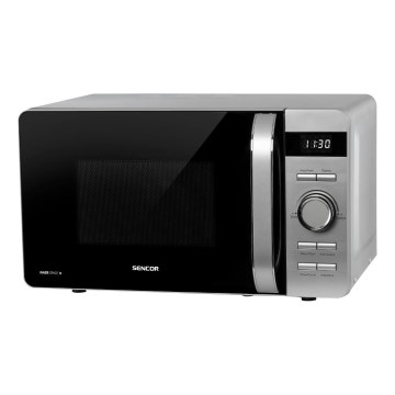 Sencor - Microondas 800 W / 230 V, 17 L, plateado