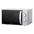 Sencor - Microondas con función grill 700W/1000W/230V, 20 l, acabado cromado mate