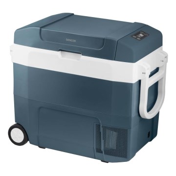 Sencor - Nevera portátil con compresor para coche 55 l 70W/12V/230V azul/blanco