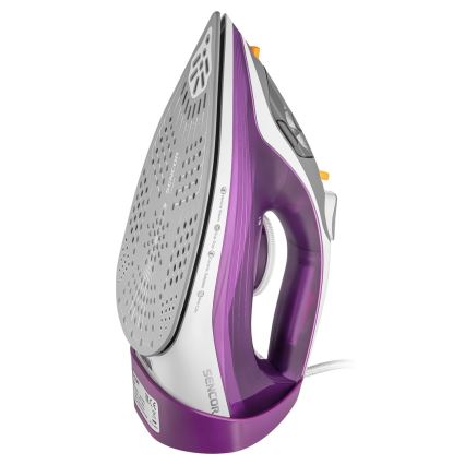 Sencor - Plancha de vapor 2400W/230V púrpura/blanco