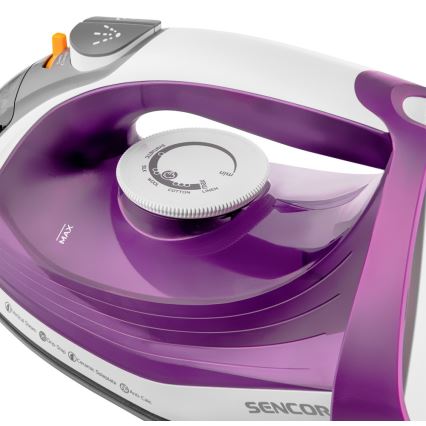 Sencor - Plancha de vapor 2400W/230V púrpura/blanco