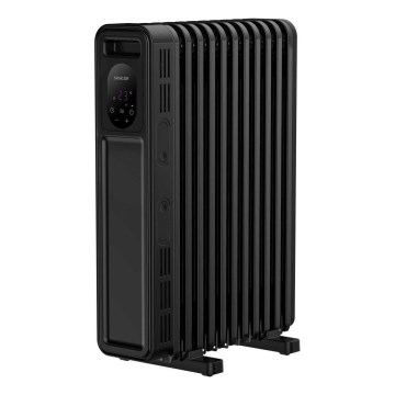 Sencor - Radiador de aceite con 11 elementos 1000/2300W/230V negro + mando a distancia