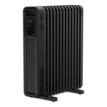 Sencor - Radiador de aceite con 13 aletas 1000/2500W/230V negro + mando a distancia