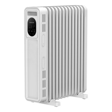 Sencor - Radiador de aceite con 13 elementos 1000/2500W/230V blanco + mando a distancia