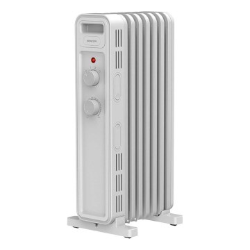 Sencor - Radiador de aceite con 7 aletas 600/900/1500W/230V blanco