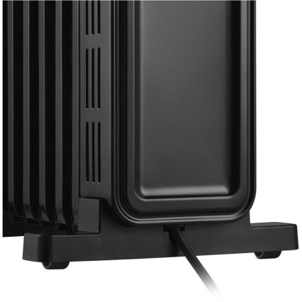 Sencor - Radiador de aceite con 9 secciones 800/1200/2000W/230V negro