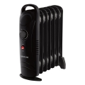 Sencor - Radiador de aceite de 7 elementos, 700 W/230 V, negro